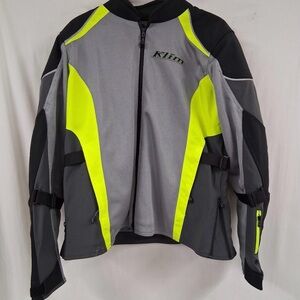 Klim Avalon Jacket Women’s XL Gray Hi-Vis Yellow Motorcycle Riding Jacket